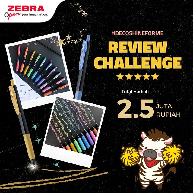 Lomba Review Zebra Sarasa Decoshine Total Hadiah Rp 2.5 Juta