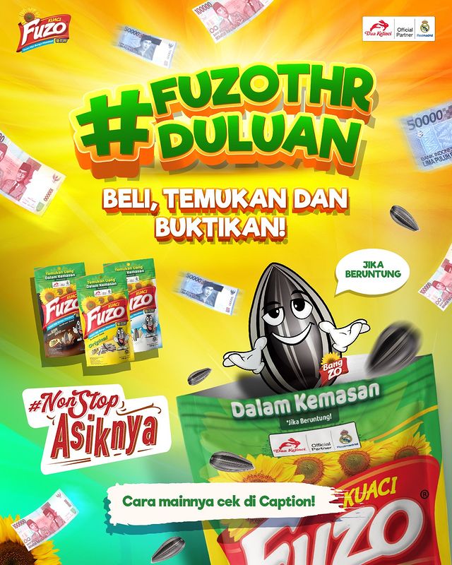 Lomba Selfie Kuaci Fuzo Berhadiah THR Duluan Setiap Minggu