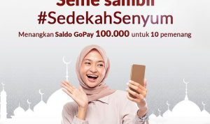 Lomba Selfie Sedekah Senyum SHARP Berhadiah Gopay Total 1 Juta