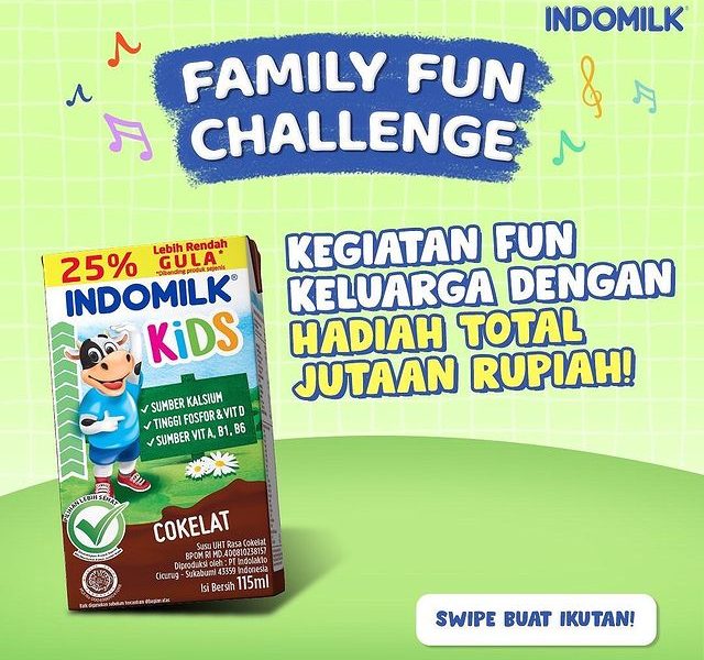 Lomba Video Family Fun Indomilk Kids Total Hadiah Rp 15 Juta