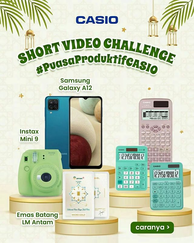 Lomba Video Puasa Produktif Berhadiah Smartphone, Kamera & Emas