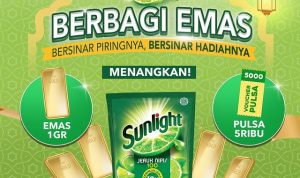 Promo Sunlight Berbagi 100 Emas 1 Gram & 1 Juta Pulsa 5.000