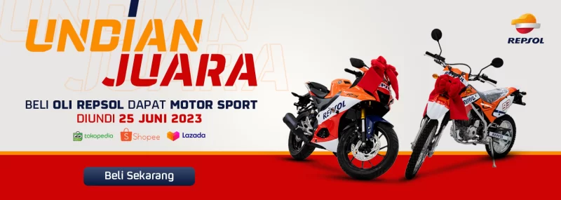 Undian Juara Oli Repsol Berhadiah Motor Sport Honda & Kawasaki