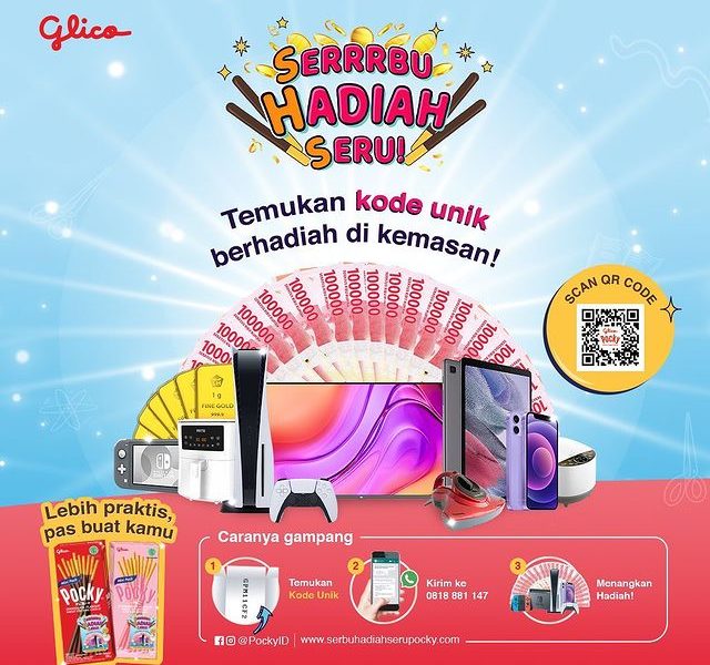 Undian Pocky Serrrbu Hadiah Seru PS 5, iPhone 12 Mini, Smart TV, dll