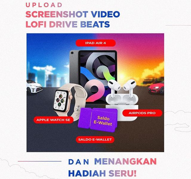 Kuis IG Story Toyota Lofi Drive Beats Berhadiah iPad Air 4 dan lainnya