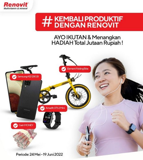 Kuis Kembali Produktif Berhadiah Folding Bike, Samsung A12, dll