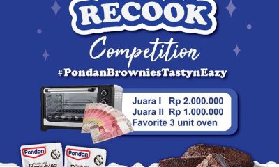 Lomba Recook Pondan Brownies Berhadiah Total Jutaan Rupiah