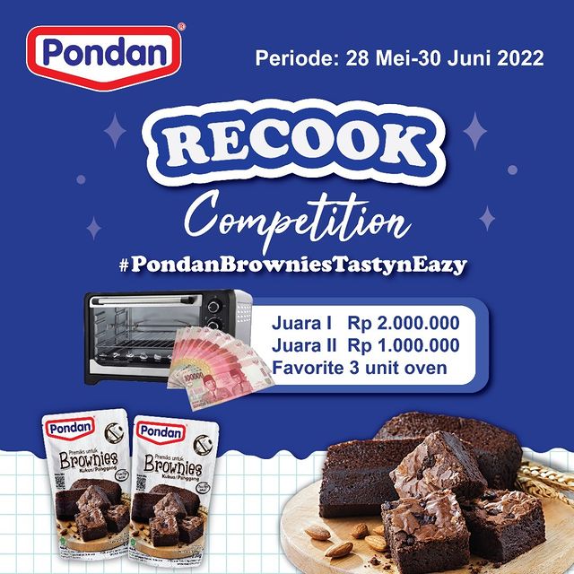 Lomba Recook Pondan Brownies Berhadiah Total Jutaan Rupiah