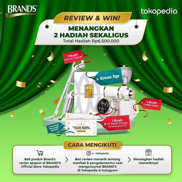 Lomba Review Brand's Sari Pati Kesehatan Berhadiah Total 6,5 Juta