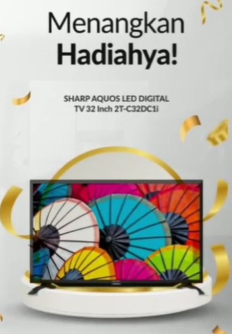 Lomba Review Pintar Pakai SHARP Berhadiah TV, HP & Saldo OVO