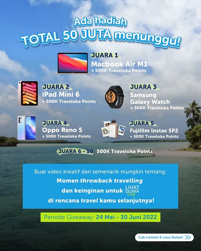 Lomba Video Lihat Dunia Lagi Berhadiah Total 50 Juta Rupiah