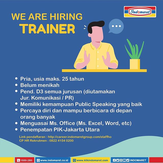 Lowongan Kerja Trainer Indomaret