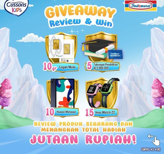 Review Produk Cussons Kids Hadiah Emas, Tabpen, Tablet & Jam Imoo