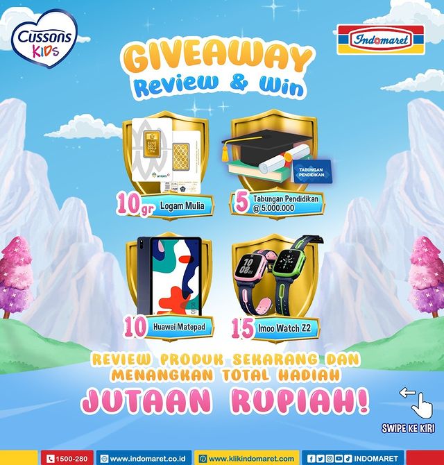 Review Produk Cussons Kids Hadiah Emas, Tabpen, Tablet & Jam Imoo