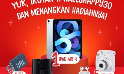 Kontes Foto Wall's Happy 30 Berhadiah iPad Air 4, Air Fryer, Kamera, dll