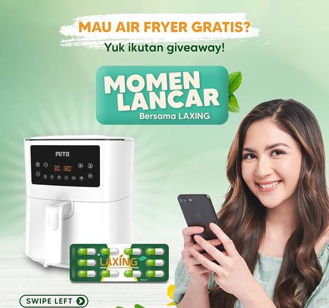 Kuis Momen Lancar Bersama Laxing Berhadiah Air Fryer Gratis