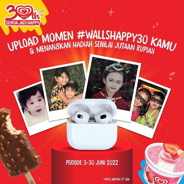 Lomba Foto Happy Memory Wall's Berhadiah 3 Airpods 3rd Gen