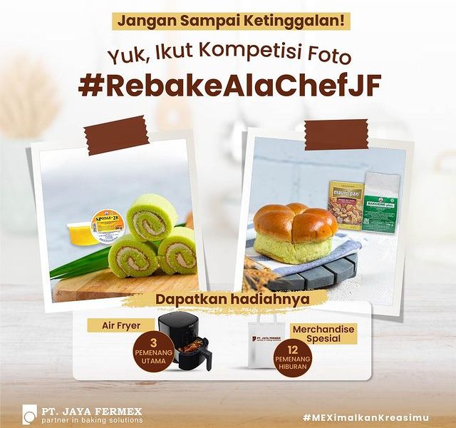 Lomba Kreasi Rebake Ala Chef JF Berhadiah 3 Air Fryer & 12 Merch