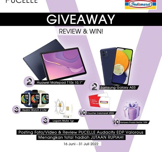 Lomba Review Pucelle Berhadiah Huawei Matepad, Samsung A03, dll