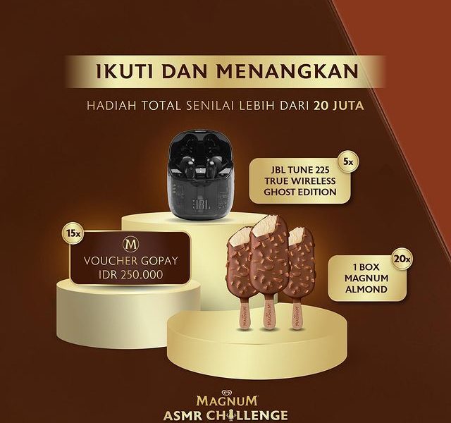 Lomba Video ASMR Magnum Berhadiah Total 20 Juta untuk 40 Pemenang