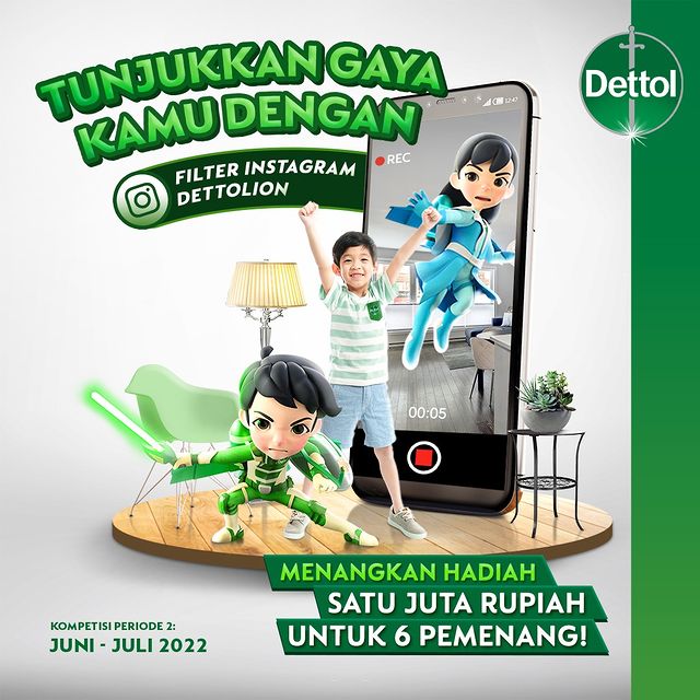 Lomba Video Filter Dettolion Periode 2 Berhadiah Total 6 Juta Rupiah 