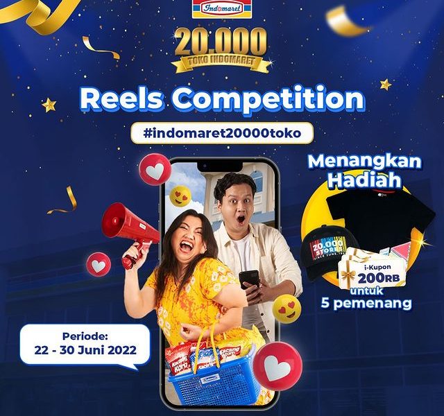 Lomba Video Reels Indomaret 20000 Toko Total Hadiah i-Kupon 1 Juta