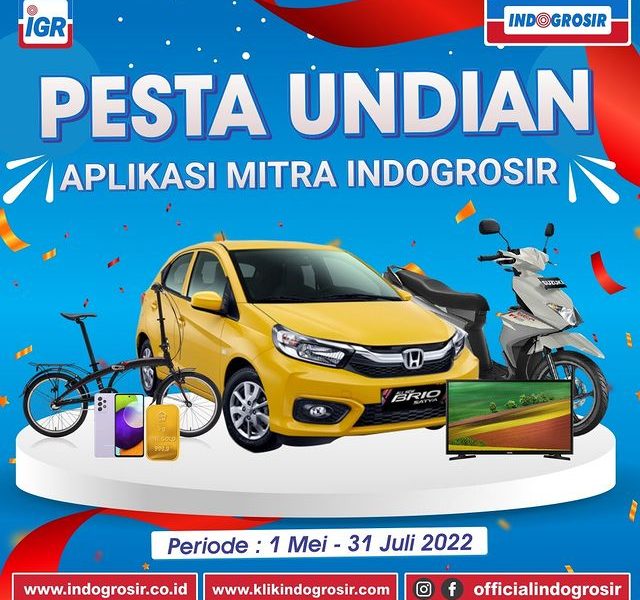 Pesta Undian Aplikasi Mitra Indogrosir Berhadiah Mobil Honda Brio
