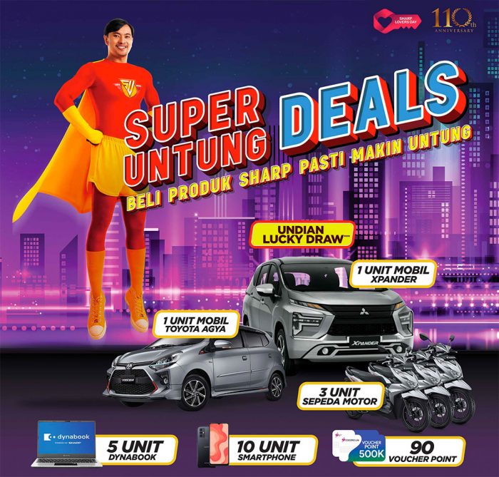 Undian SHARP Super Untung Deals Berhadiah Mobil, Motor, Laptop, dll