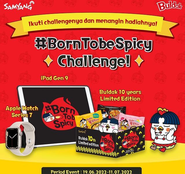 Born To be Spicy Challenge Berhadiah iPad Gen 9, Apple Watch, dll