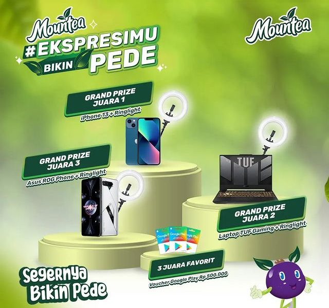 Challenge Mountea Ekspresimu Bikin Pede Berhadiah Total 60 Juta