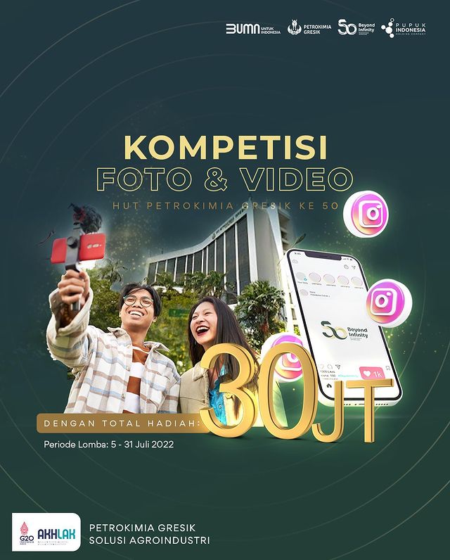 Kontes Foto & Video Petrokimia Gresik 50 Tahun Total Hadiah 30 Juta