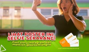 Kontes Selfie Poster Balsem Lang di Kereta Hadiah Jutaan Rupiah