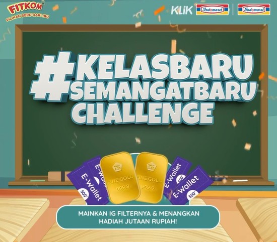 Kuis IG Filter Kelas Baru Semangat Baru Berhadiah Emas & E-Wallet