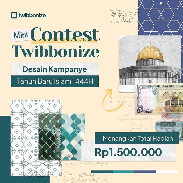 Lomba Desain Bingkai Twibbon Tahun Baru Islam Berhadiah 1.5 Juta