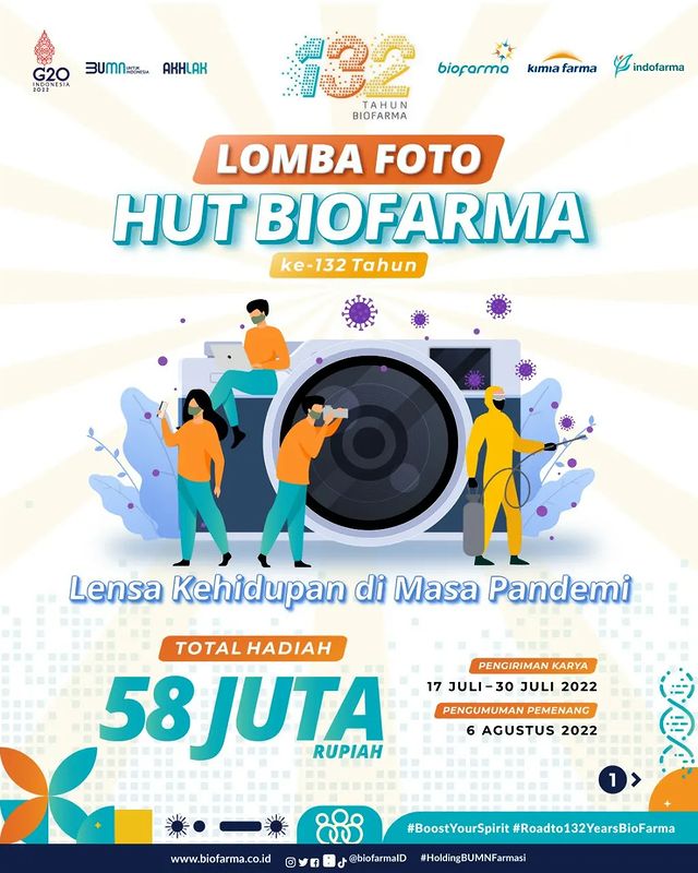 Lomba Foto HUT Biofarma Berhadiah Total 58 Juta Rupiah