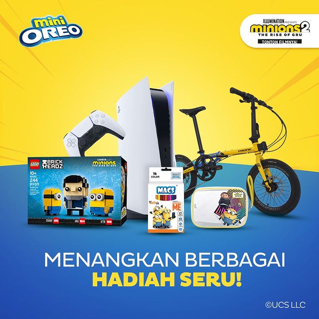 Lomba Kreasi Mini Oreo Bareng Minion Berhadiah PS5, Sepeda, Lego, dll