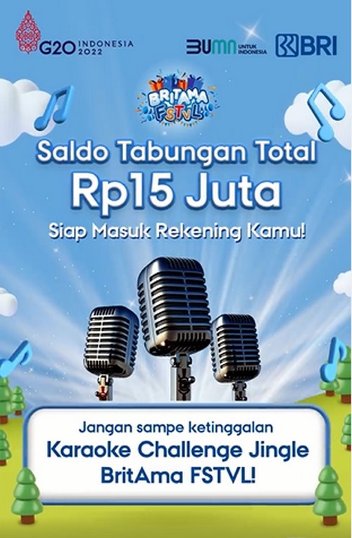 Lomba Video Karaoke Jingle BritAma FSTVL Berhadiah Total 15 Juta