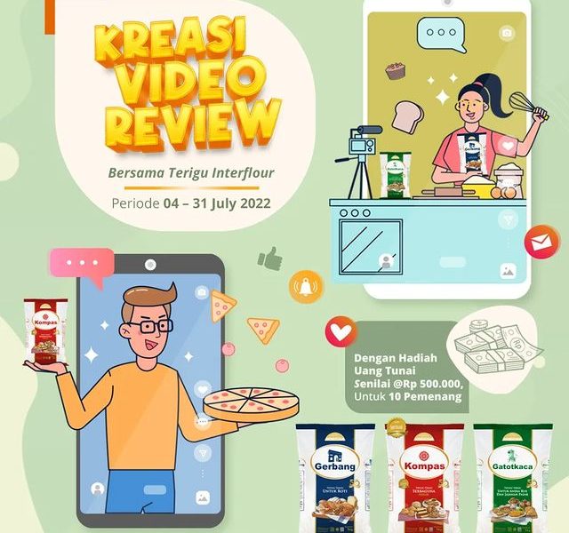 Lomba Video Review Terigu Interflour Berhadiah Total 5 Juta