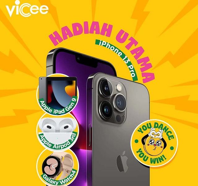 Lomba Video ViCee Dance Berhadiah iPhone 13 Pro, iPad Gen 9, dll