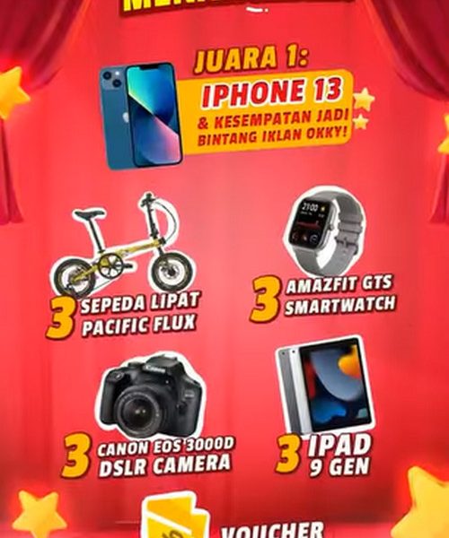 Okky BIG STAR 2022 Berhadiah iPhone 13, iPad, Sepeda Lipat, dll