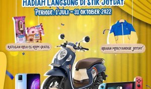 Promo Stick Es Krim Joyday Berhadiah 5 Motor, 80 HP Vivo, dll