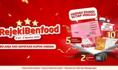 Undian Rejeki Benfood Berhadiah Speaker, Knife Set & Voucher / Minggu
