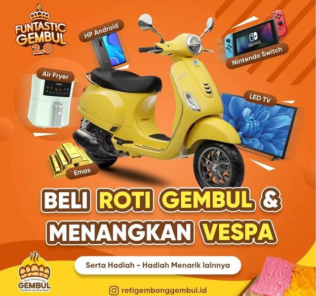 Undian Roti Gembong Gembul 2.0 Grand Prize Motor VESPA