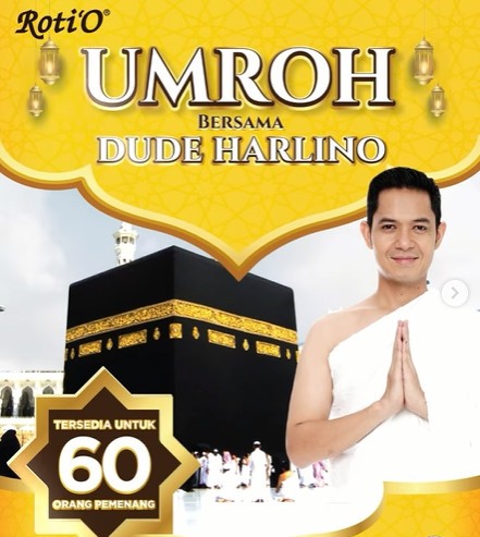 Undian Roti'O Berhadiah 60 Paket Umroh Bareng Dude Herlino