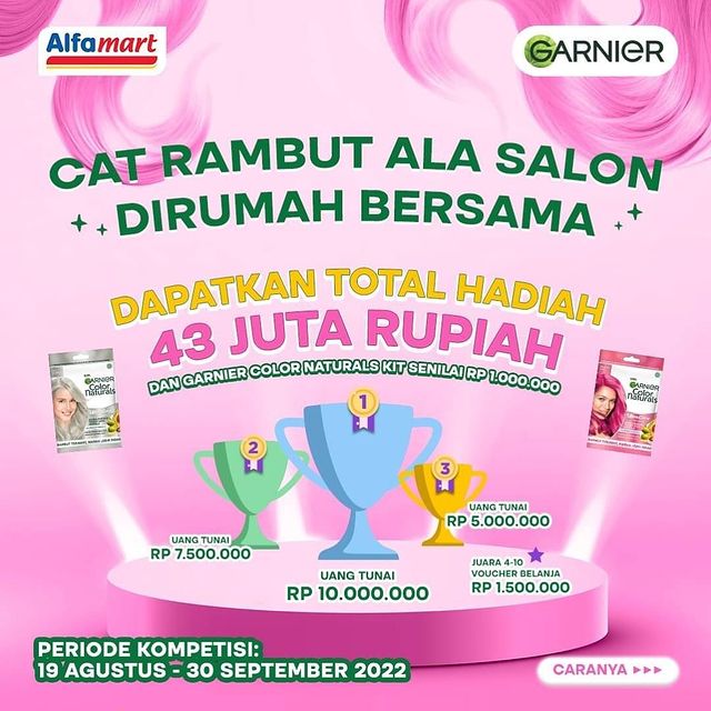 Challenge Cat Rambut Garnier Berhadiah Total 43 Juta Rupiah