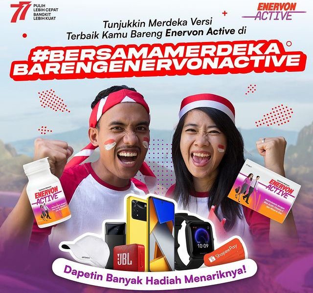 Challenge Merdeka Bareng Enervon Active Berhadiah Jutaan Rupiah