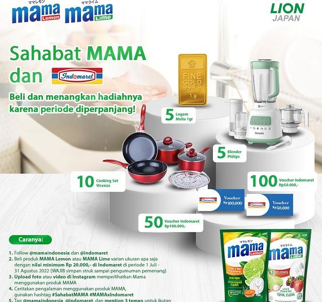Challenge Sahabat Mama Berhadiah Emas, Blender, Pan Set, dll