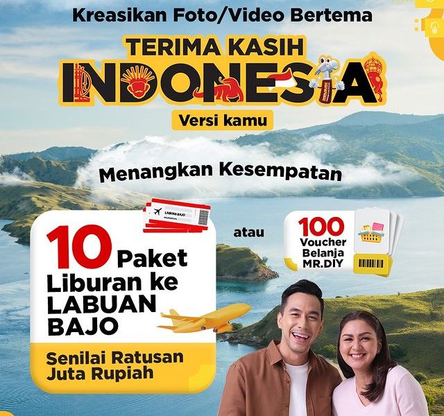 Challenge Terima Kasih Indonesia Berhadiah 10 Paket Trip ke Labuan Bajo