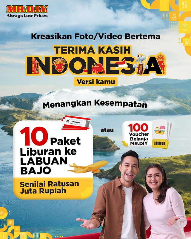 Challenge Terima Kasih Indonesia Berhadiah 10 Paket Trip ke Labuan Bajo