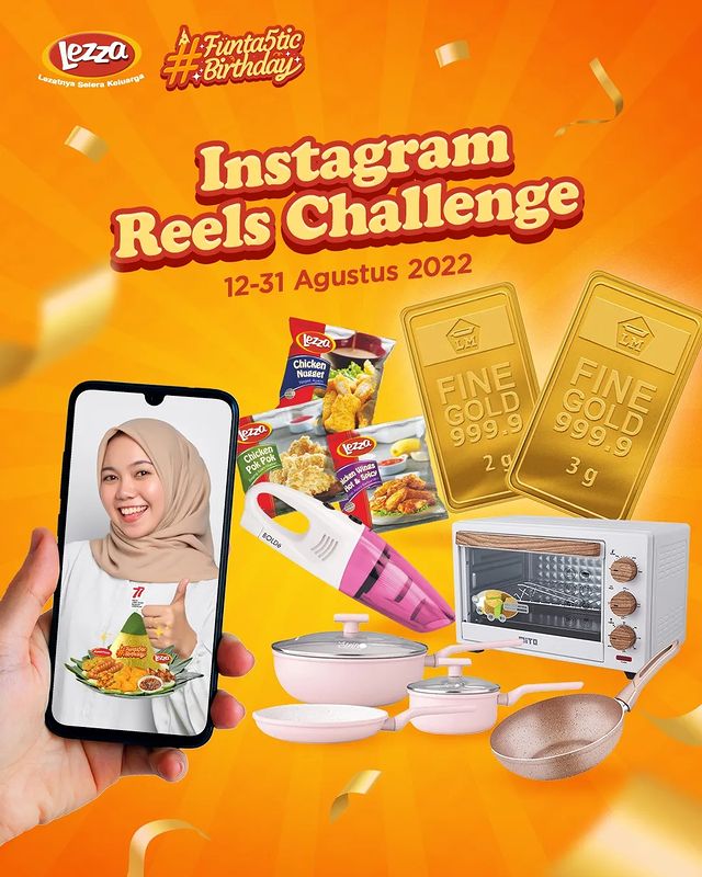 Kuis IG Filter Tumpeng Lezza Berhadiah Emas, Oven, dll